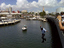 Telemundo's Mas Sabe el Diablo on location at the Old POrt Bridge.